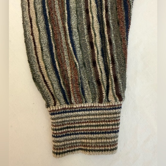 Vintage 90s Tricots St Raphael Men's Knit Pullover Striped Multicolor Size Large - Picture 3 of 8